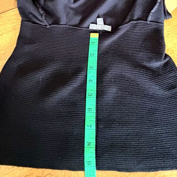 Roz & Ali Women's (2X) Black Sleeveless Cowl Neck Sweater 9”of Material for Cowl - Picture 3 of 11